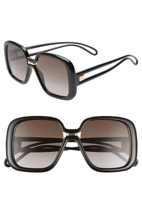 givenchy 55mm sunglasses|Givenchy large modern sunglasses.